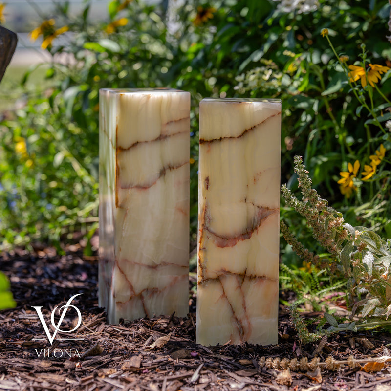 Bamboo Onyx Table Lamp Pair – Light Edition #2 – 19.75" Tall × 6" Wide Each, photo 9 of 18
