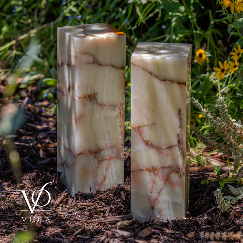 Bamboo Onyx Table Lamp Pair – Light Edition #2 – 19.75" Tall × 6" Wide Each, photo 15 of 18