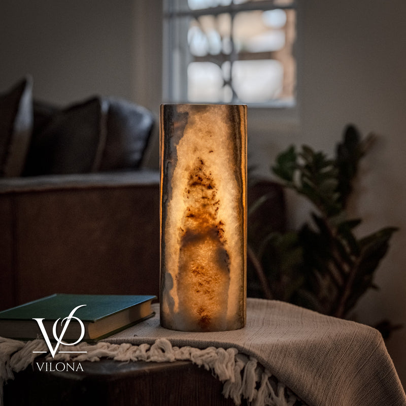 Sahara Onyx - 12" Tall, x 4.5" Diameter (Small Table Lamp #1), photo 2 of 10
