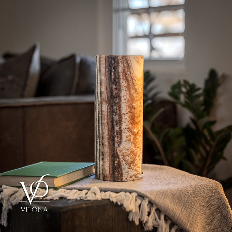 Sahara Onyx - 12" Tall, x 4.5" Diameter (Small Table Lamp #1), photo 8 of 10