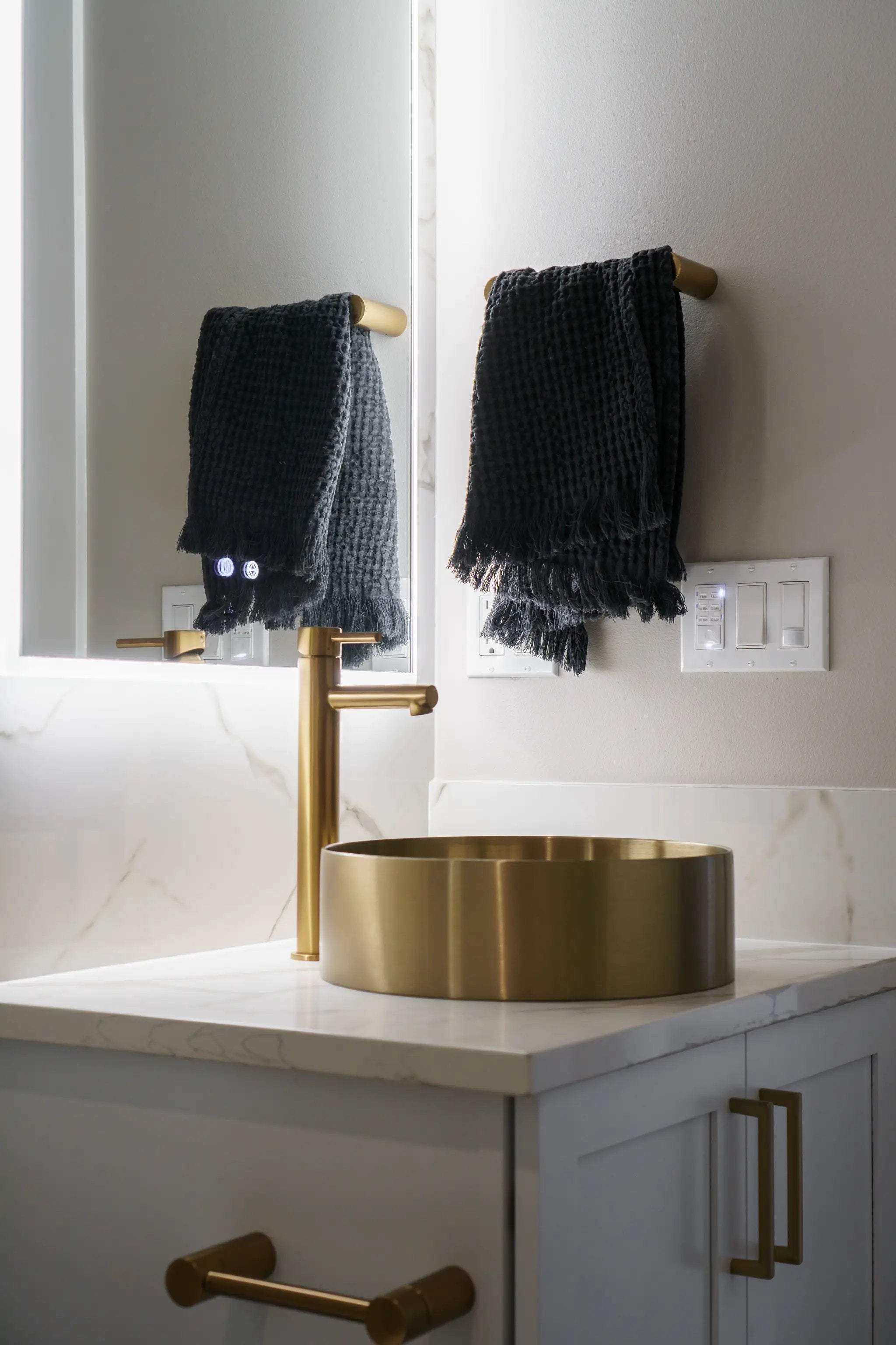 Zeek 14” Gold Round Vessel Bathroom Sink Stainless Steel PVD Nano Tech Coating ZN-G144 by ZEEK