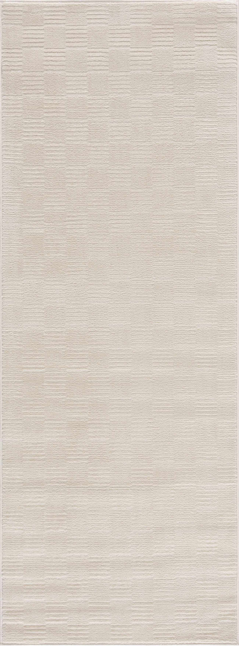 Kazuma Cream Checkered Washable Area Rug by Boutique Rugs