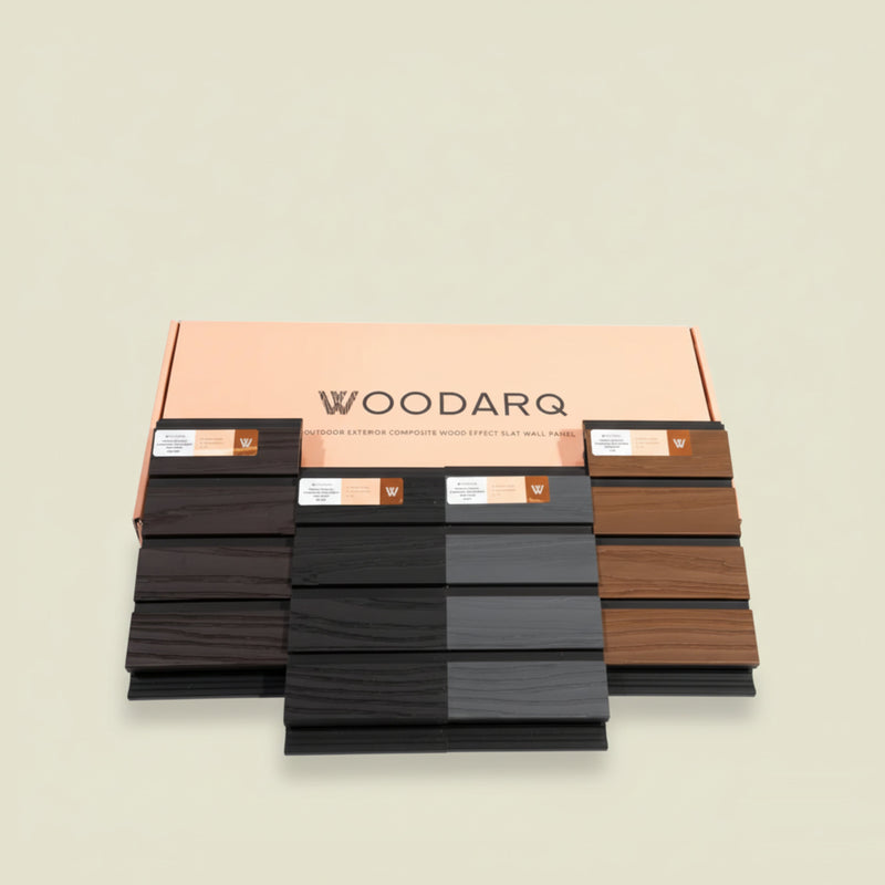 ARQ® Outdoor Exterior Composite Wood-Effect Slat Wall Panel Sample Box, photo 7 of 8