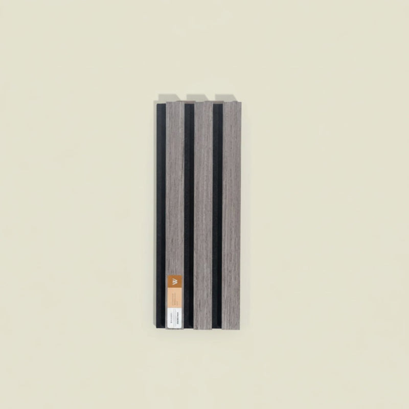 ARQ® Acoustic Wooden Wall Slat Panel / Single Silver Oak Sample