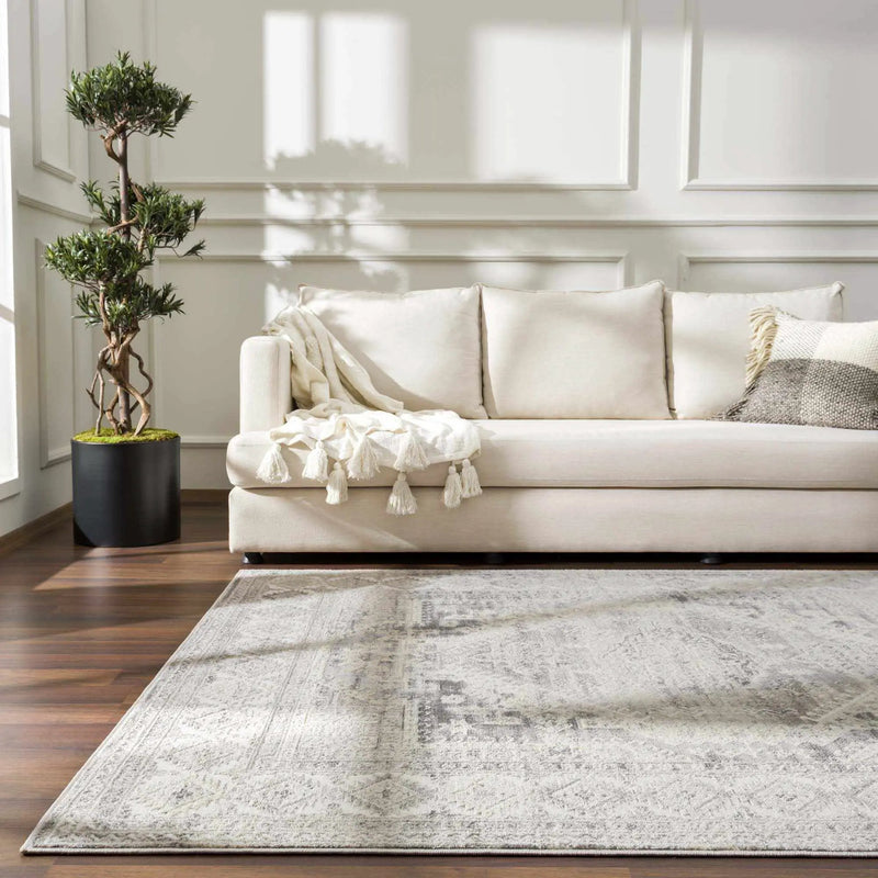 Brend Taupe Medallion Area Rug by Hauteloom