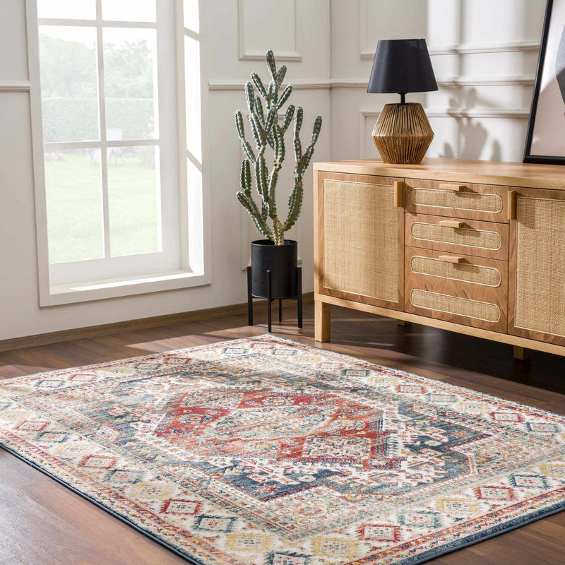 Brend Rust Medallion Area Rug by Hauteloom