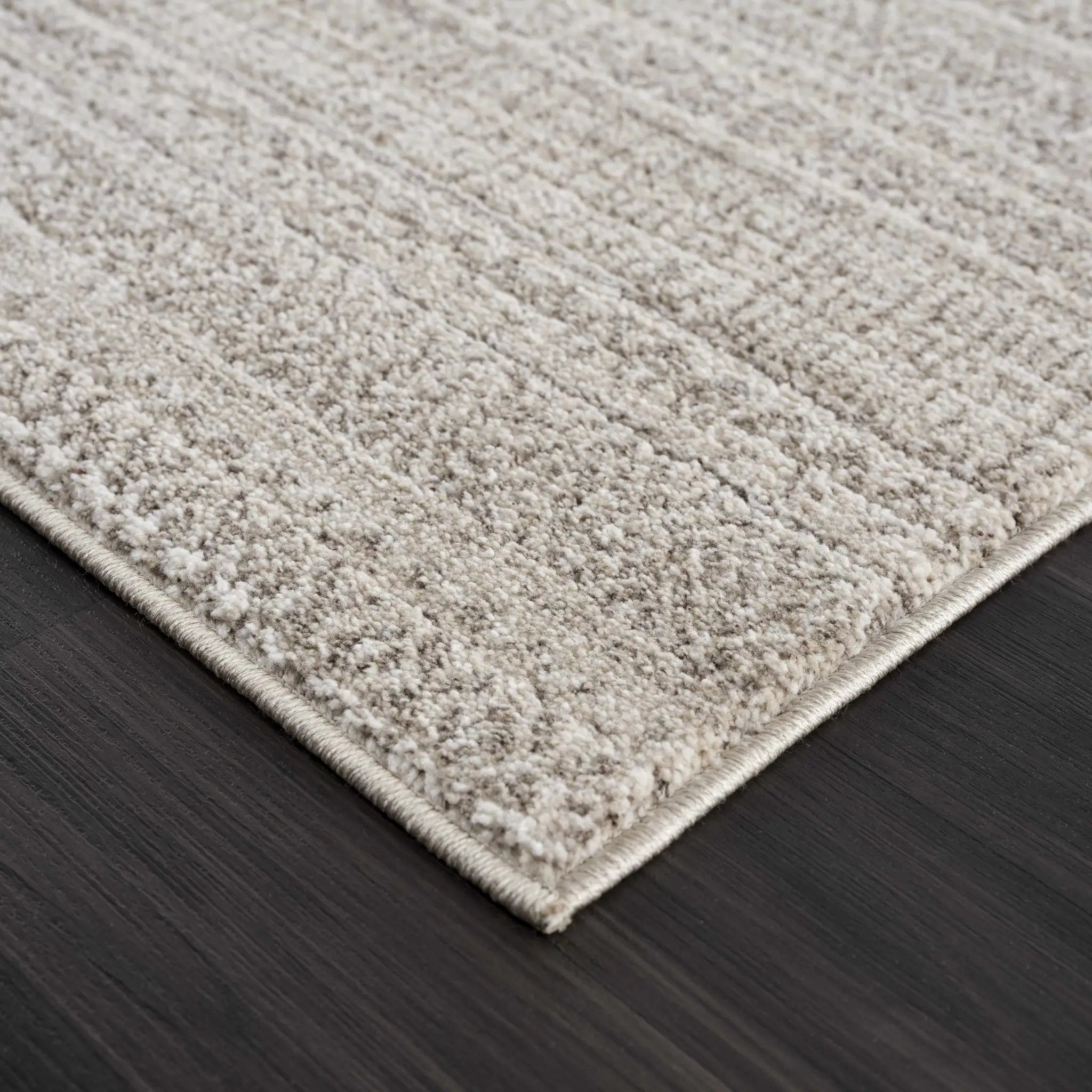 Nate Beige Tribal High Pile Carpet by Boutique Rugs