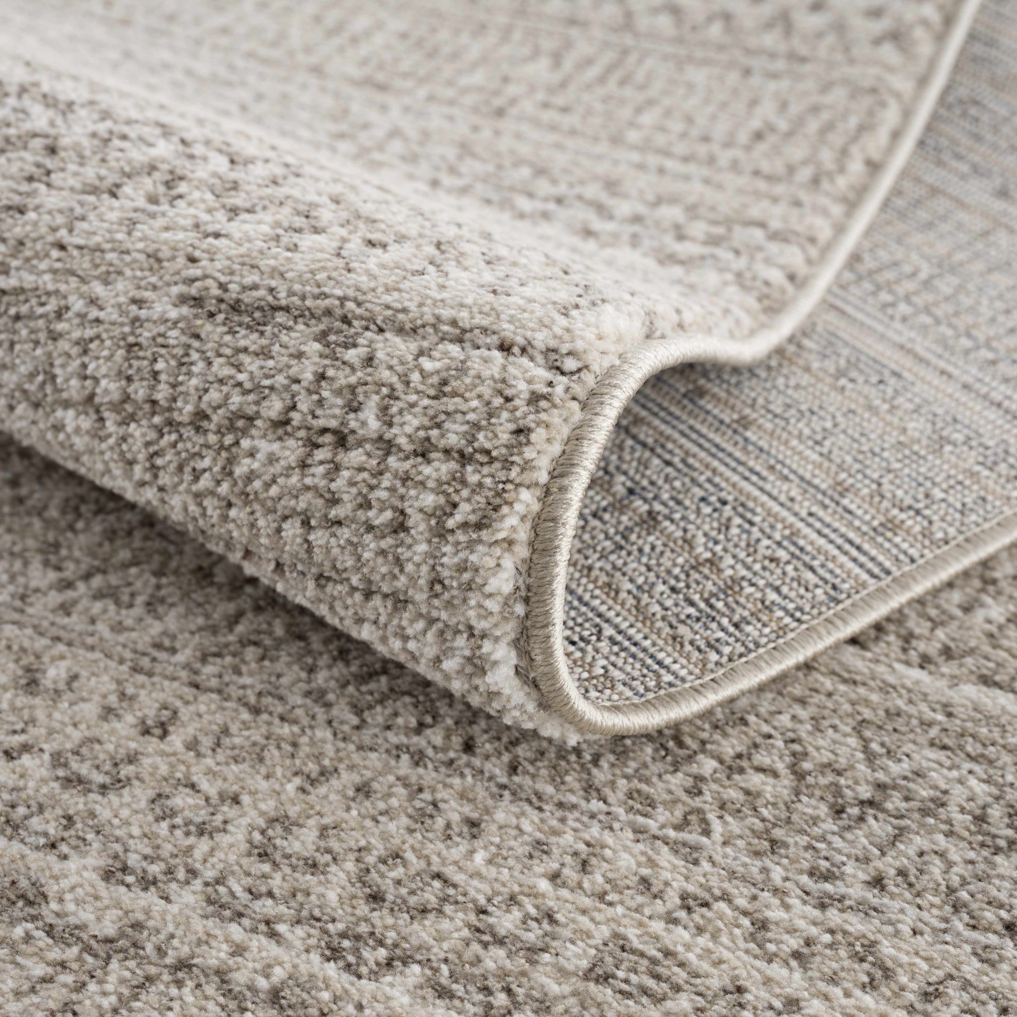 Nate Beige Tribal High Pile Carpet by Boutique Rugs
