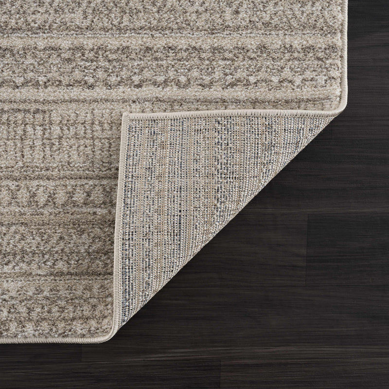 Nate Beige Tribal High Pile Carpet by Boutique Rugs