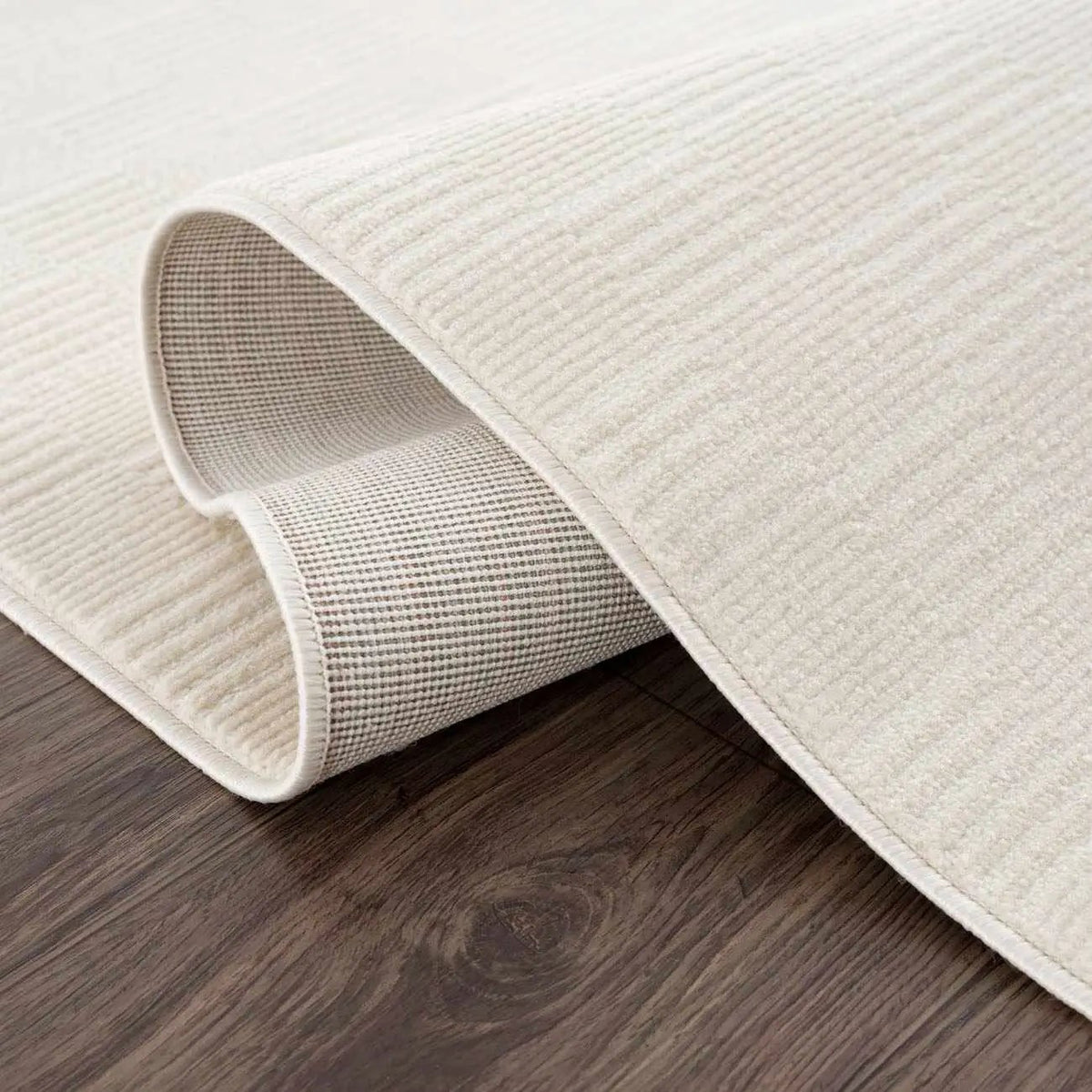 Kazuma Cream Checkered Washable Area Rug, photo 10 of 14