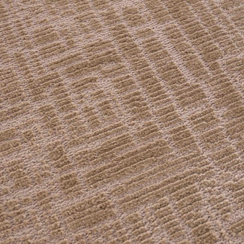Leanna Light Brown Washable Area Rug by Boutique Rugs
