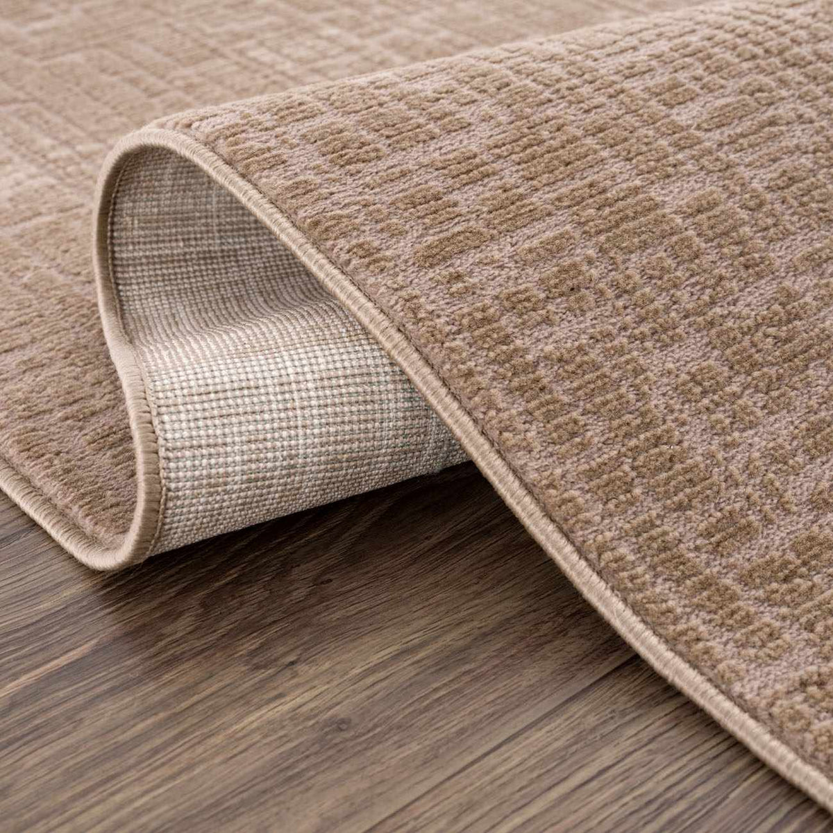 Leanna Light Brown Washable Area Rug, photo 4 of 14