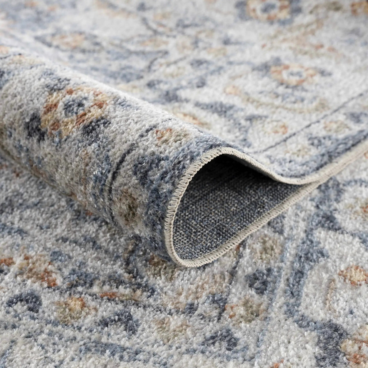Hiti Cream&Blue Washable Rug - Clearance, photo 6 of 8