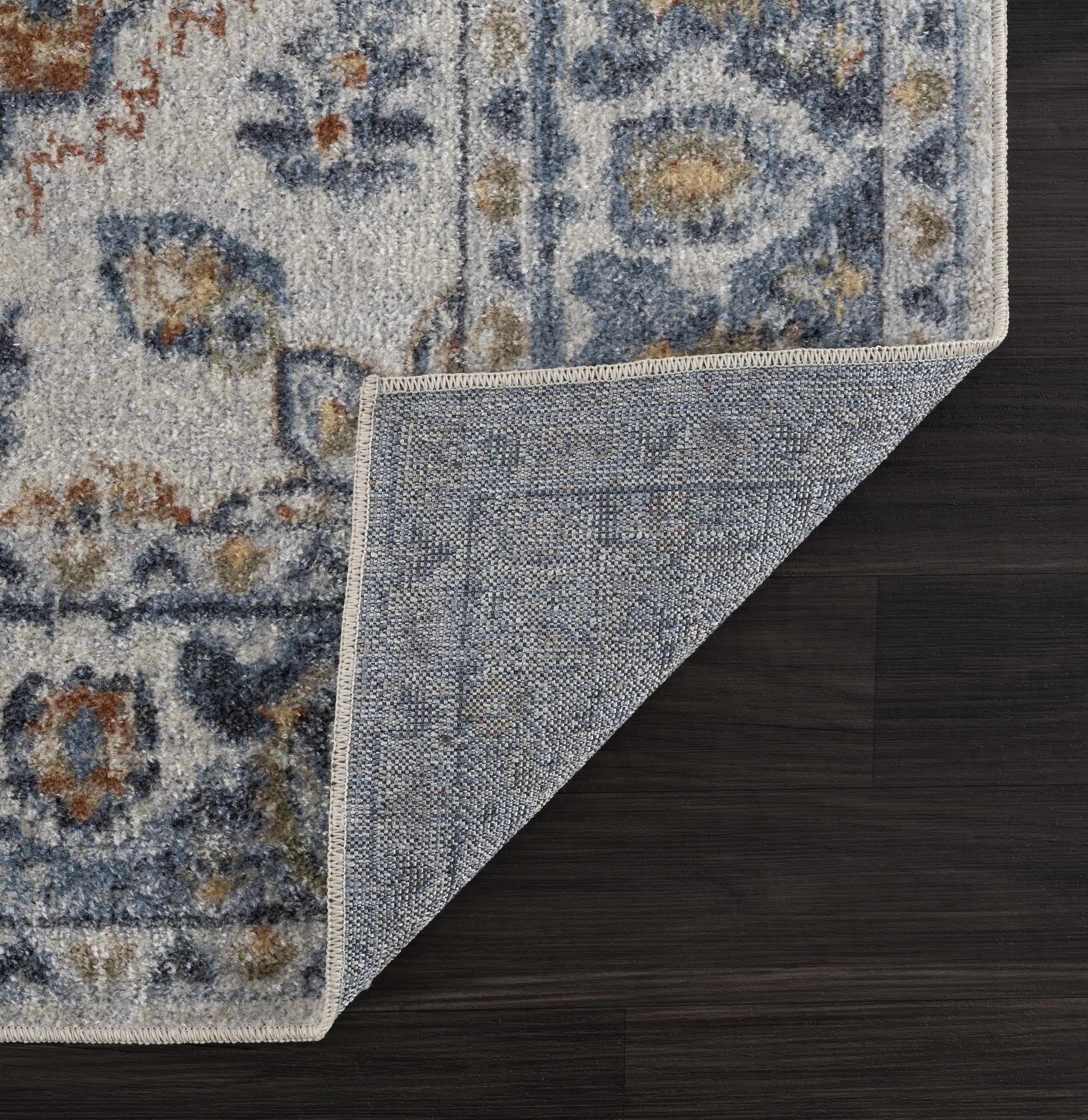 Rust Hiti Washable area rug - Clearance by Boutique Rugs
