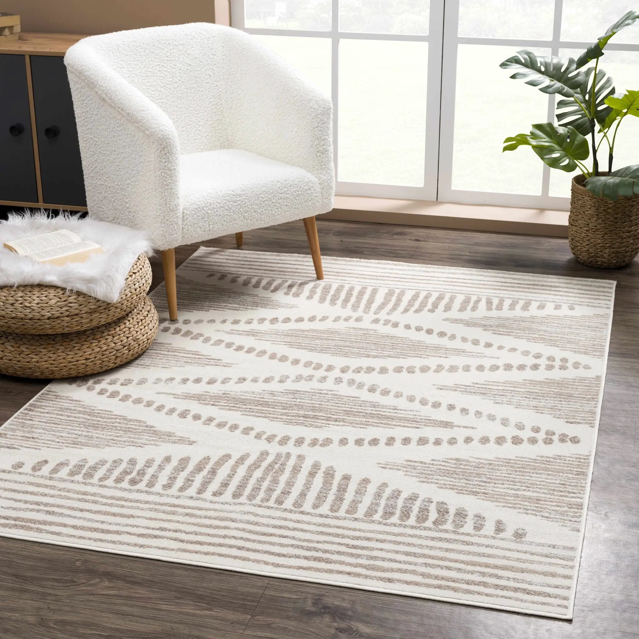 Tigrisis Beige 2328 Area Rug by Hauteloom