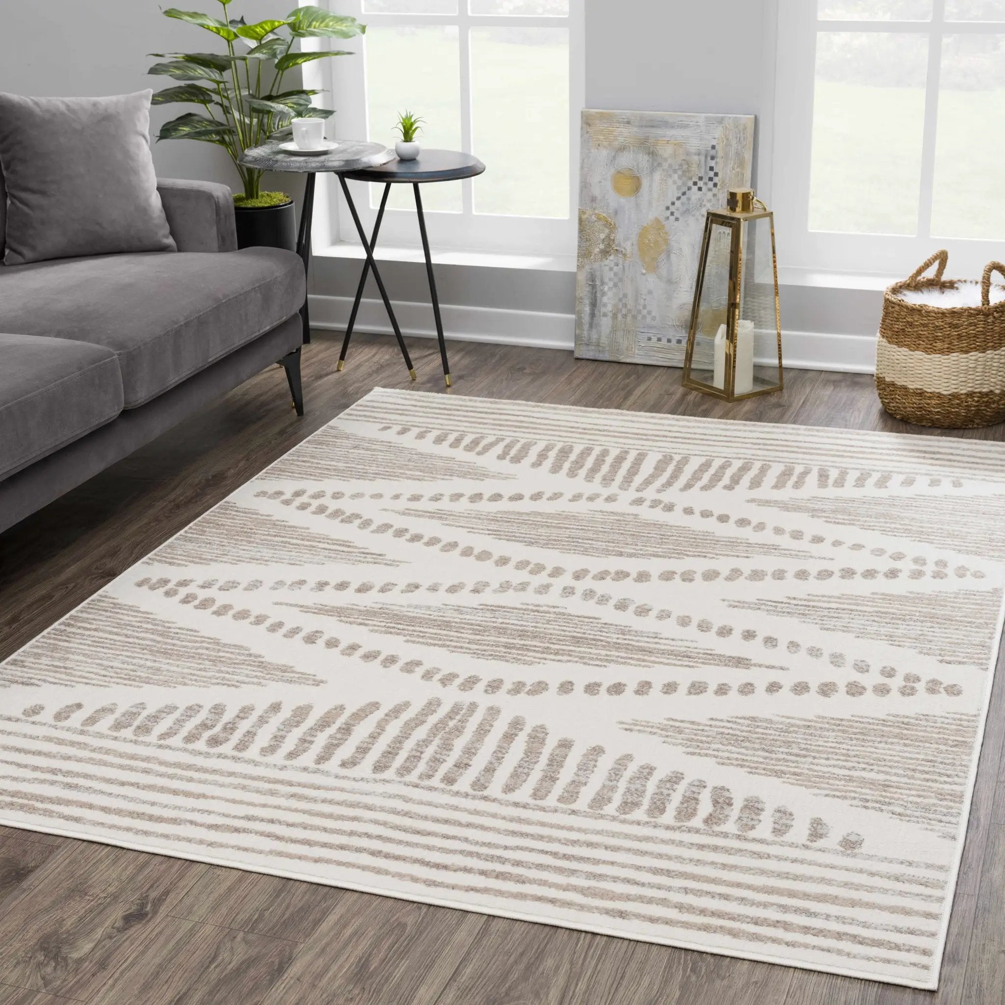 Tigrisis Beige 2328 Area Rug by Hauteloom