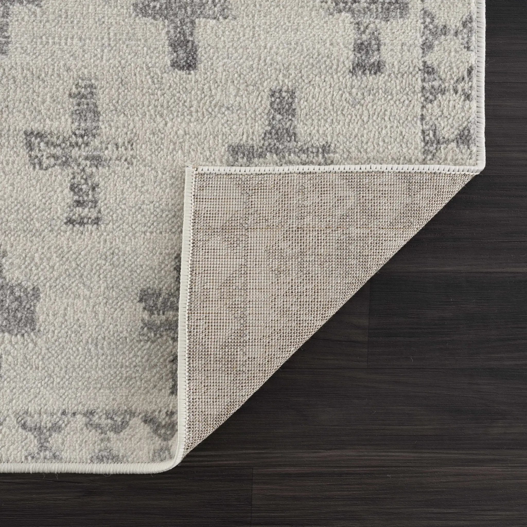 Tigris Swiss Cross Ivory & Gray 2322 Area Rug by Hauteloom