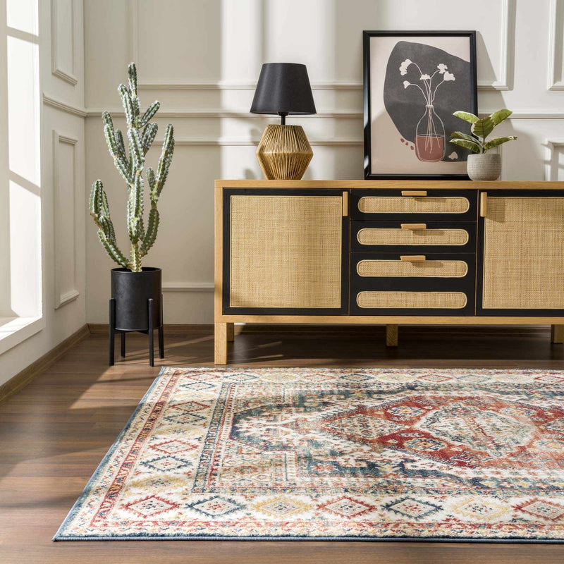 Brend Rust Medallion Area Rug by Hauteloom
