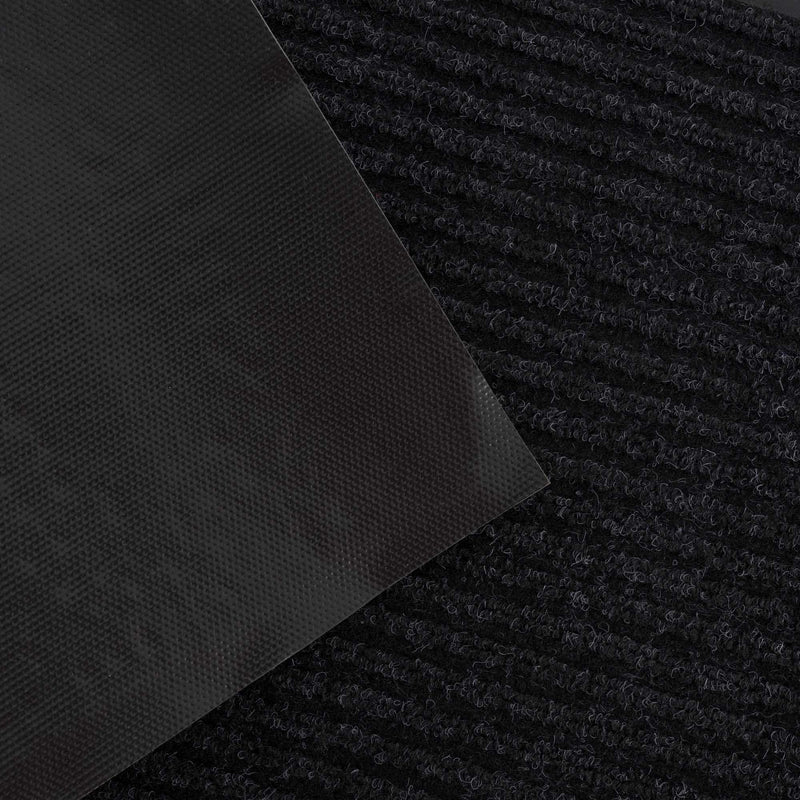 Basic Outdoor Mat, Black by Boutique Rugs