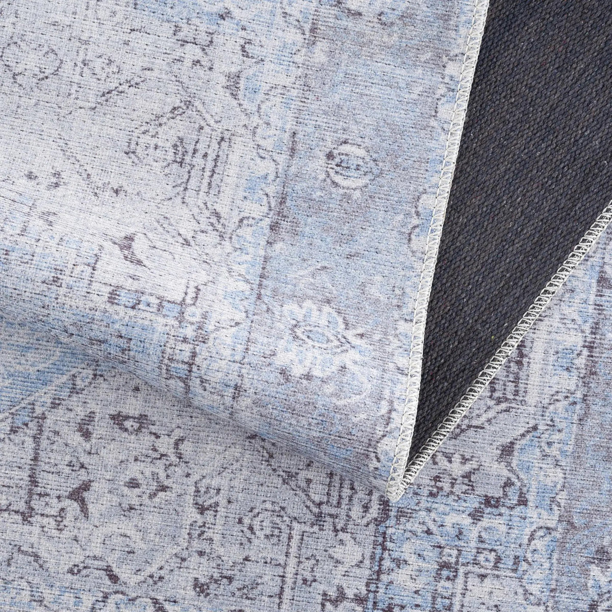 Aqua Rosman Washable Area Rug, photo 8 of 16
