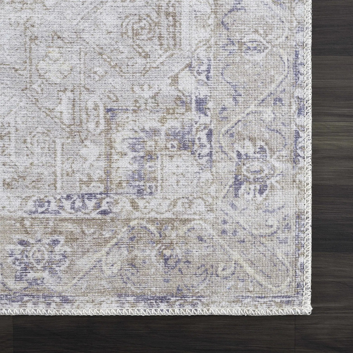 Rosman Olive Washable Area Rug, photo 3 of 16