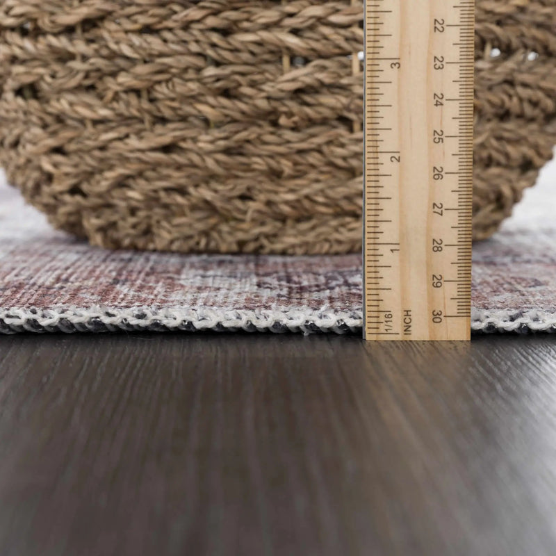 Beige Rosman Washable Area Rug by Hauteloom