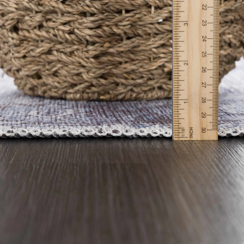 Rosman Blue Washable Area Rug by Hauteloom