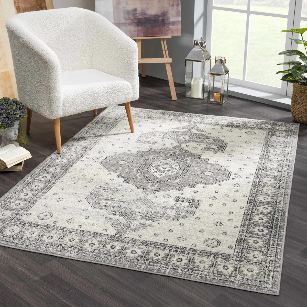 Marash 4605 Gray Area Carpet - Clearance, photo 2 of 7