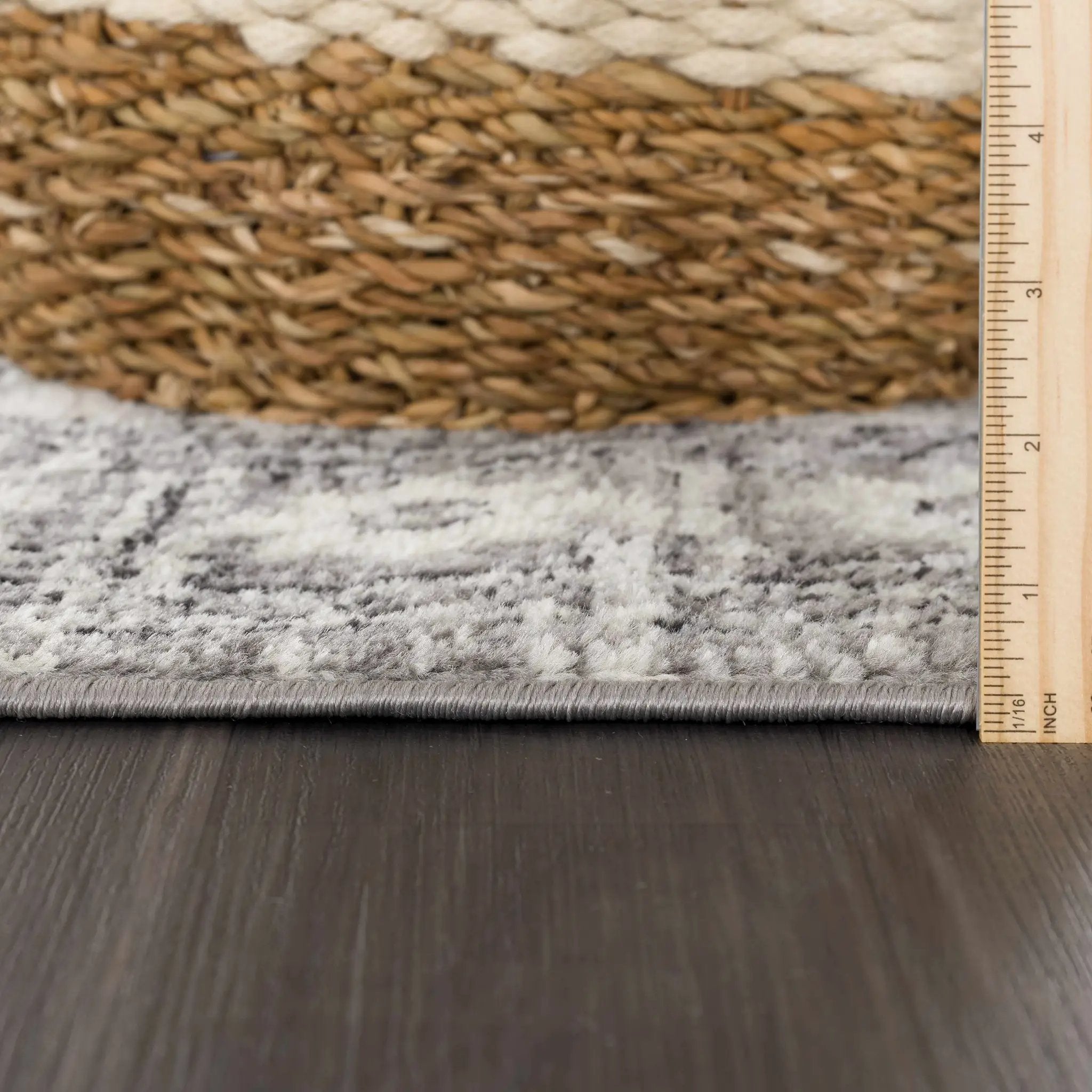 Marash 4605 Gray Area Carpet - Clearance by Boutique Rugs