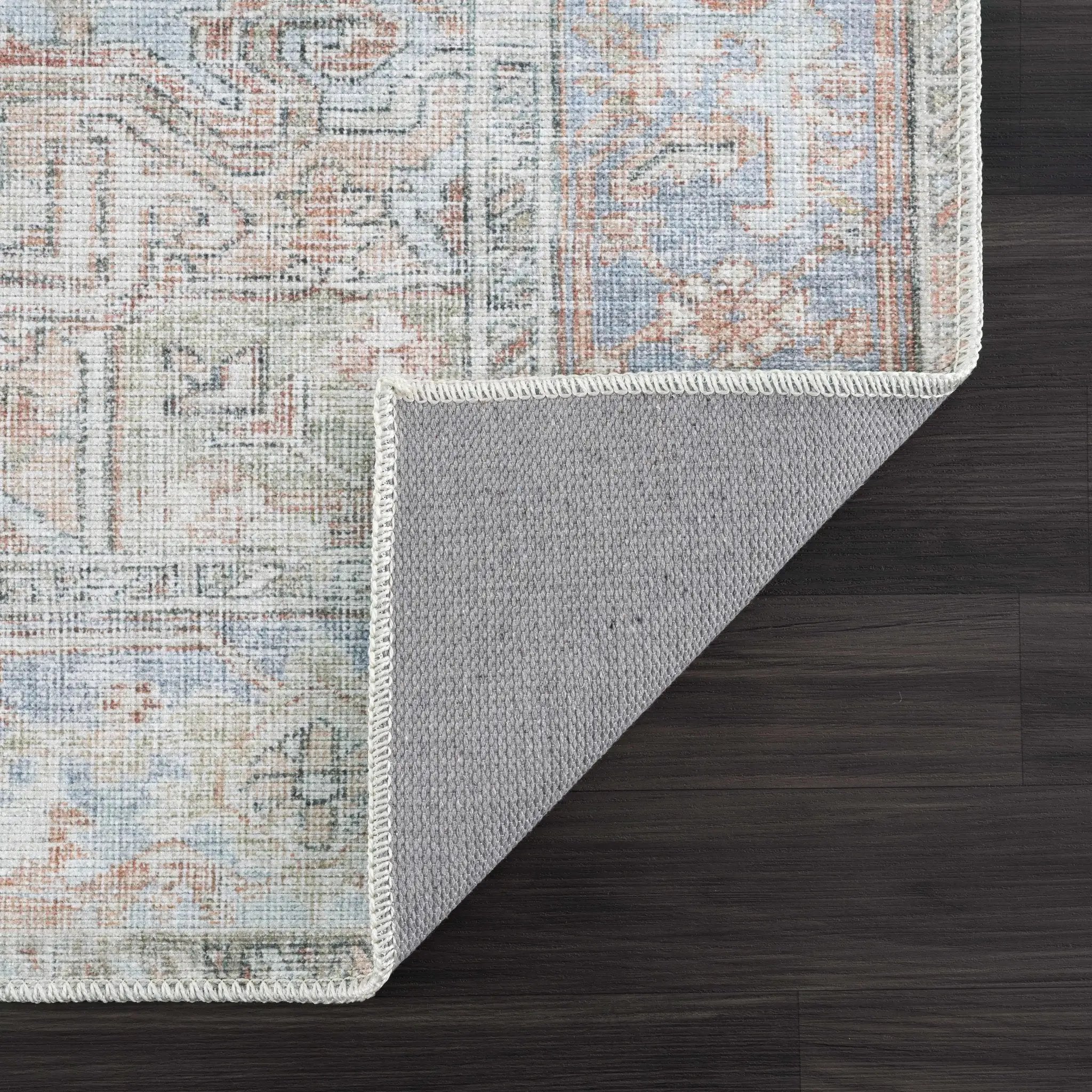 Maayon Medallion Rust Washable Area Rug by Hauteloom