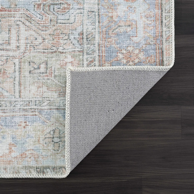 Maayon Medallion Rust Washable Area Rug by Hauteloom