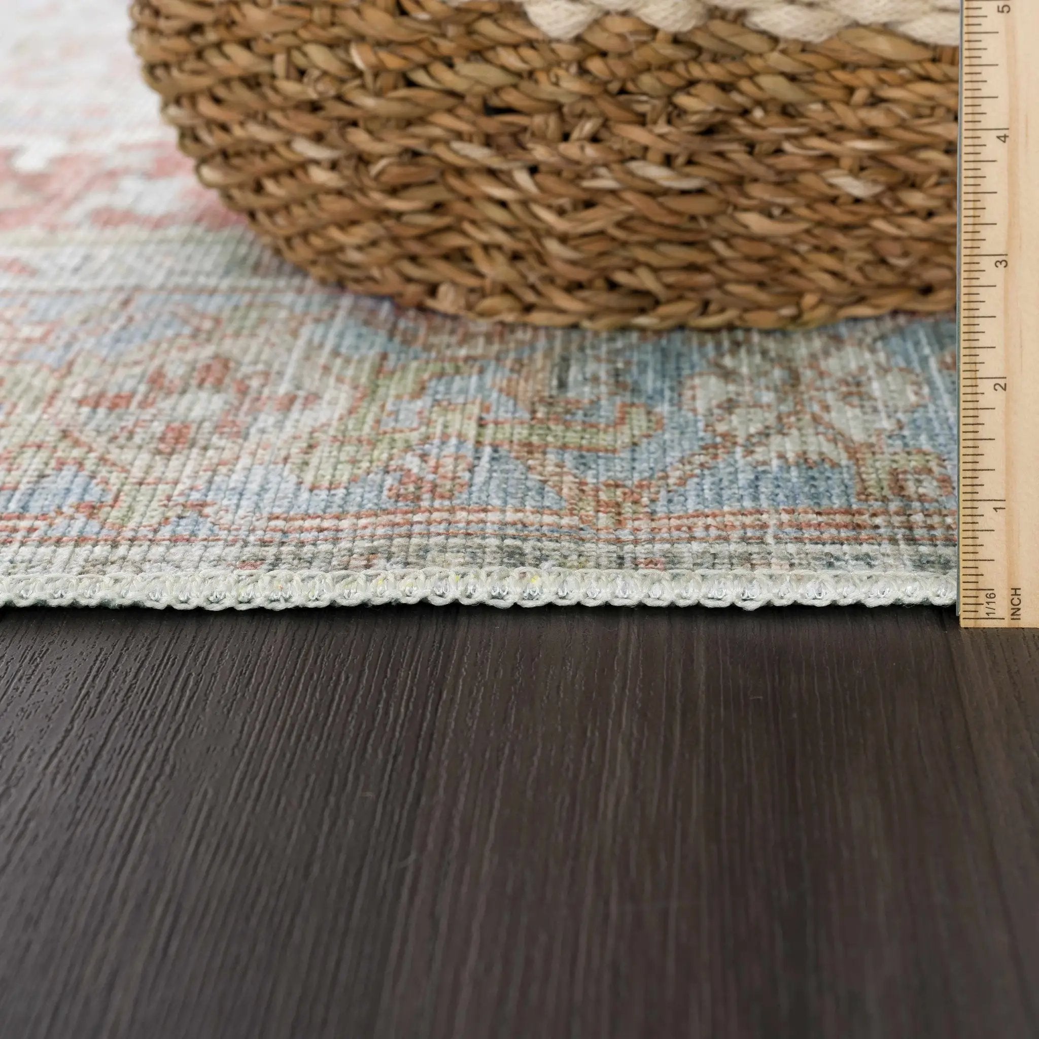 Maayon Medallion Rust Washable Area Rug by Hauteloom