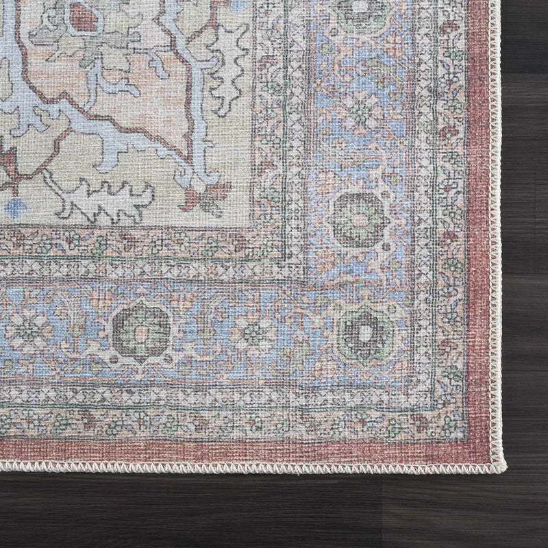 Brown Bagamanoc Medallion Washable Area Rug by Hauteloom