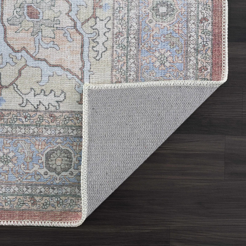 Brown Bagamanoc Medallion Washable Area Rug by Hauteloom