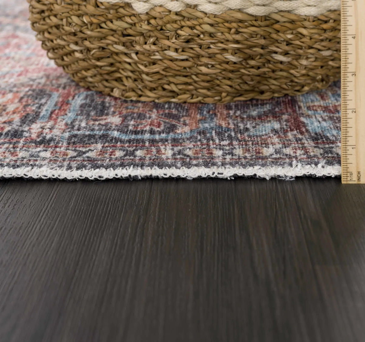 Blue Burgundy Holi-2302 Washable Area Rug, photo 14 of 20