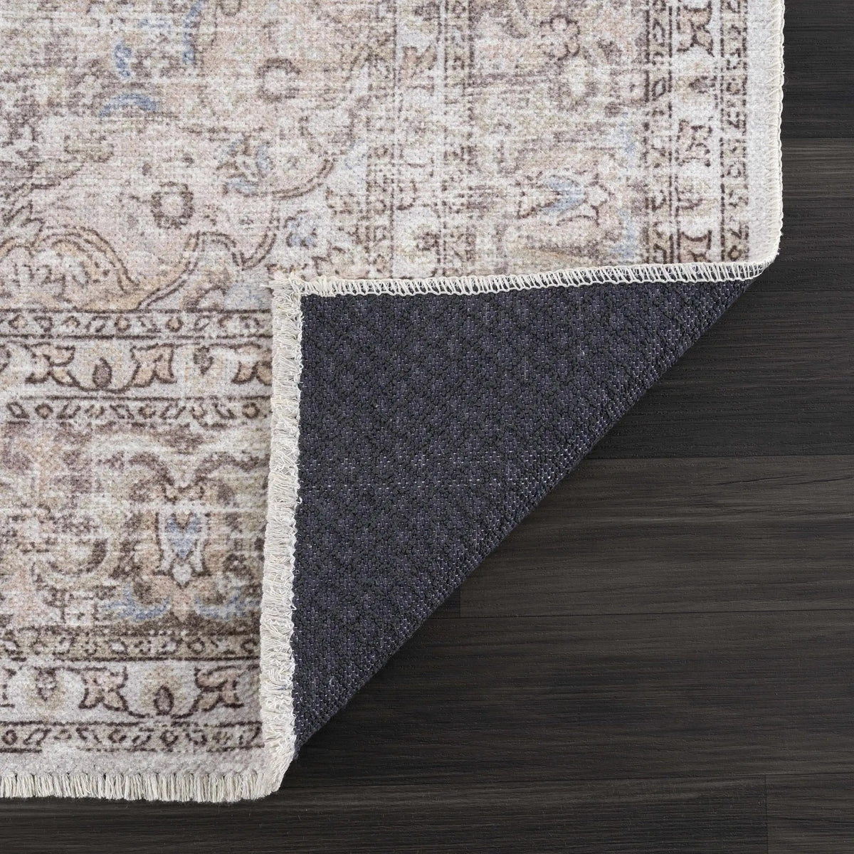 Cream Holi-2301 Washable Area Rug, photo 37 of 40
