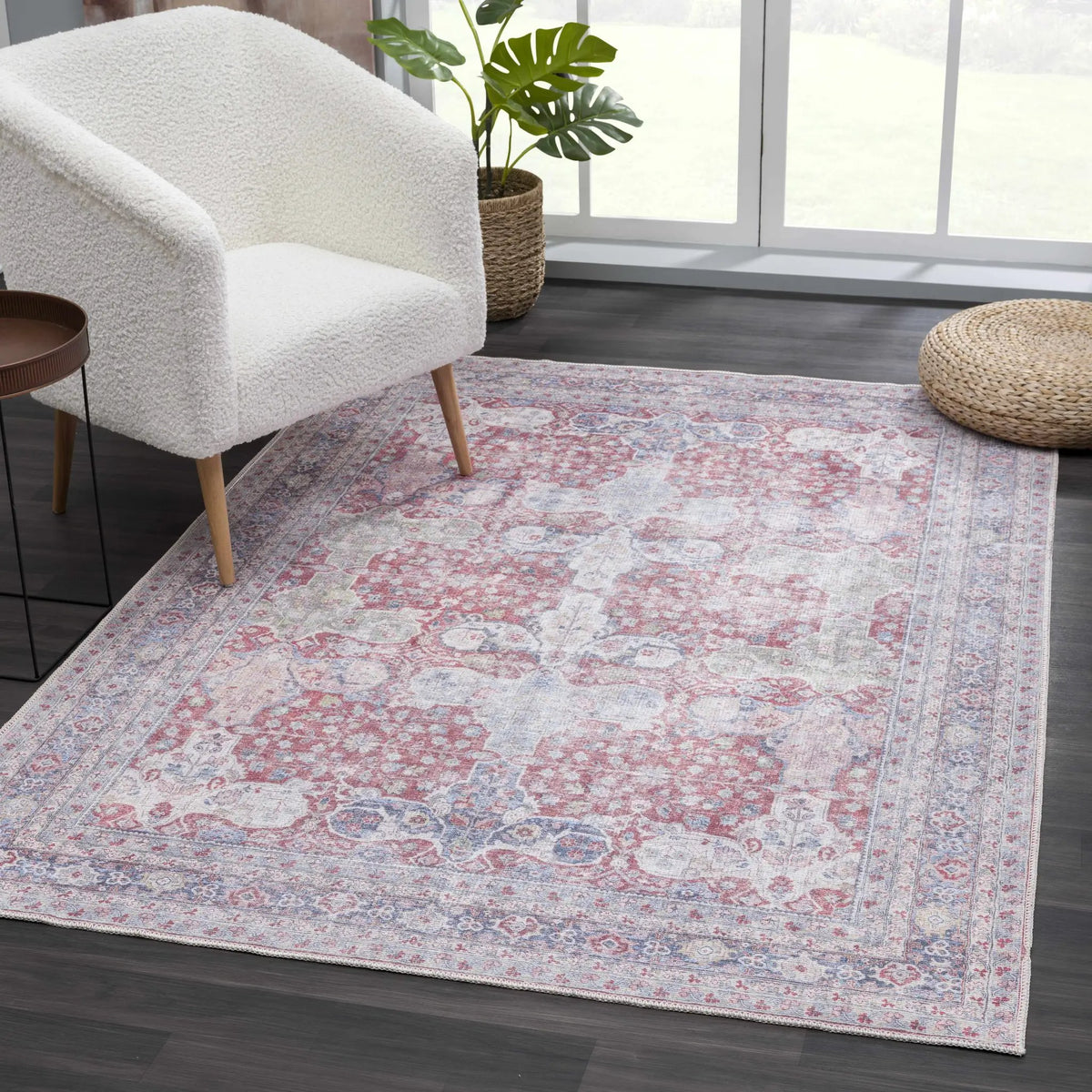Rust Goma Vintage Area Rug - Clearance, photo 4 of 17