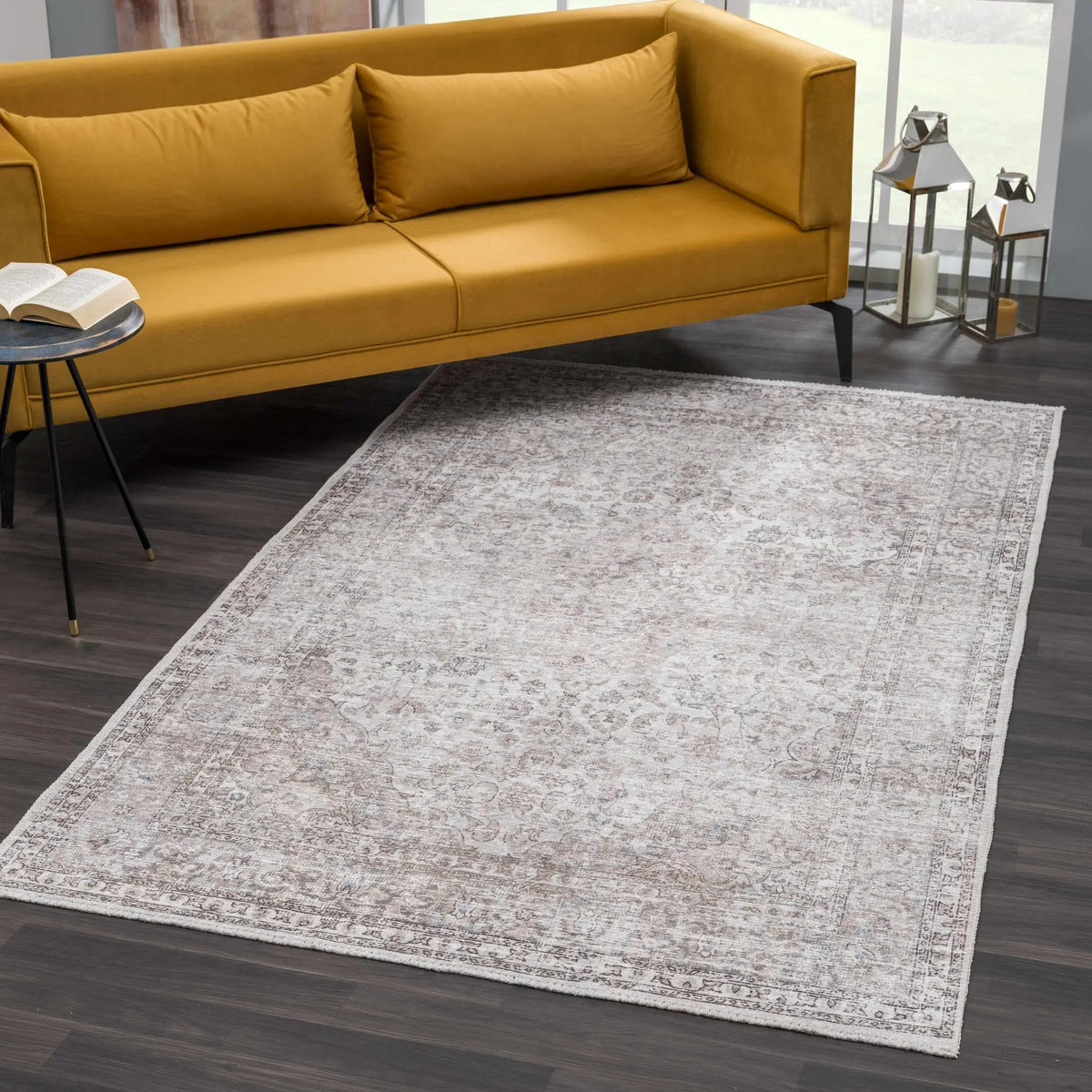 Cream Holi-2301 Washable Area Rug, photo 36 of 40