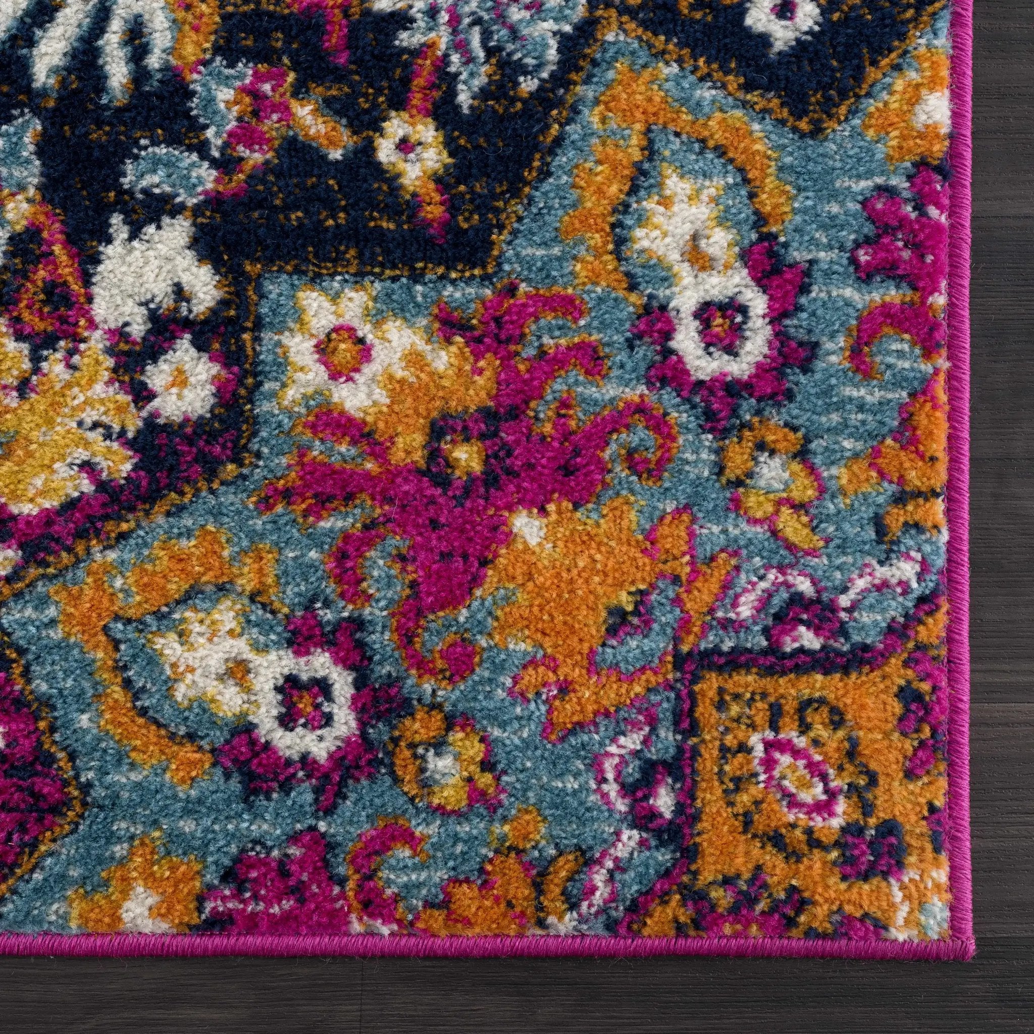 Burnt Orange Ojus Area Rug by Hauteloom