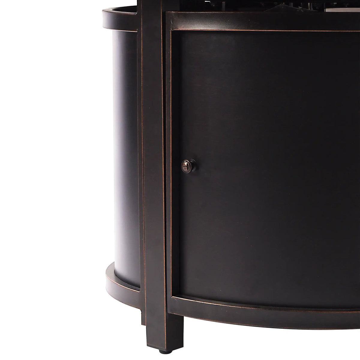 Aluminum 44-in Round Propane Fire Table with Beads, Covers and Lid by Sharicks