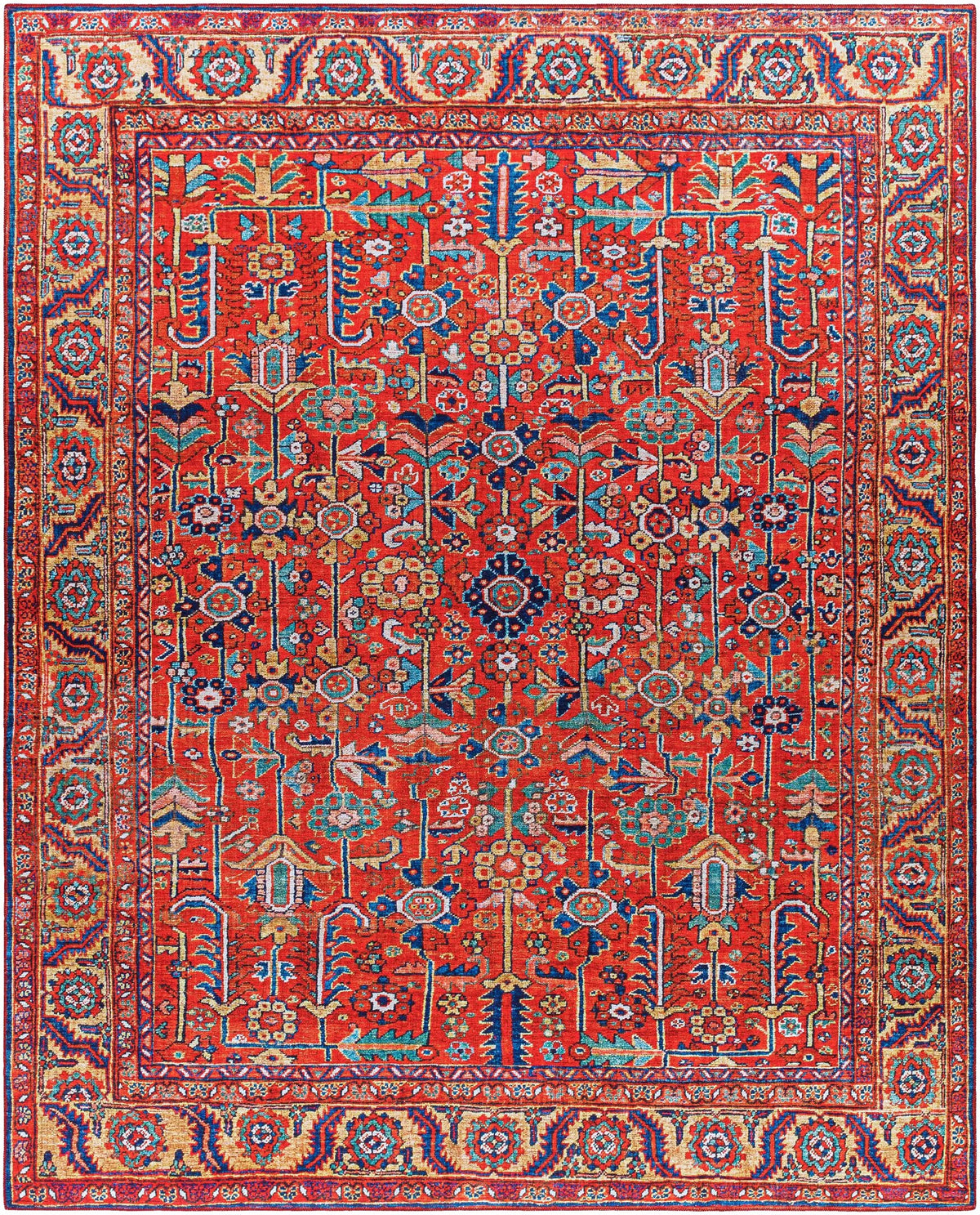 Edwardsburg Traditional Red Rug, photo 14 of 14