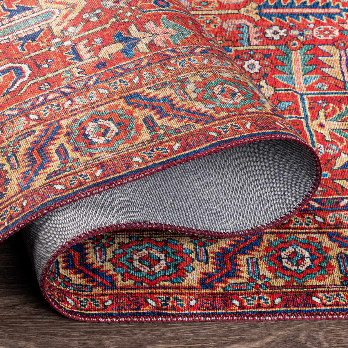 Edwardsburg Traditional Red Rug, photo 11 of 14