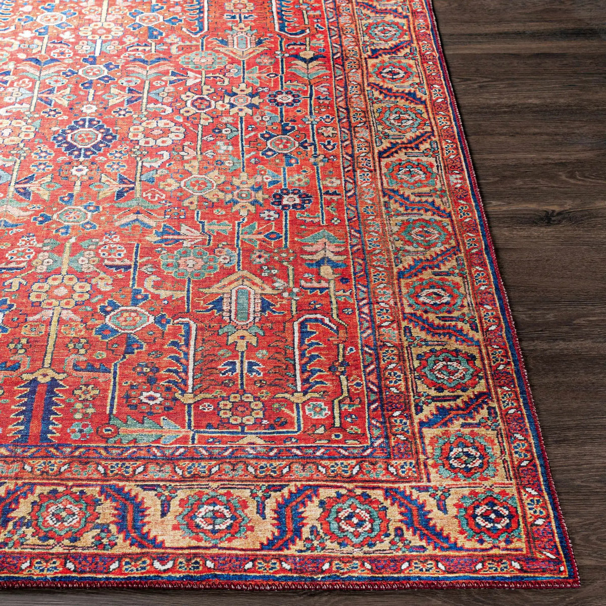 Edwardsburg Traditional Red Rug, photo 4 of 14
