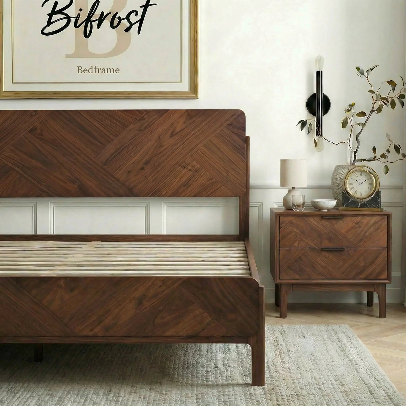 Bifrost Solid Wood Bed Frame by Megsu
