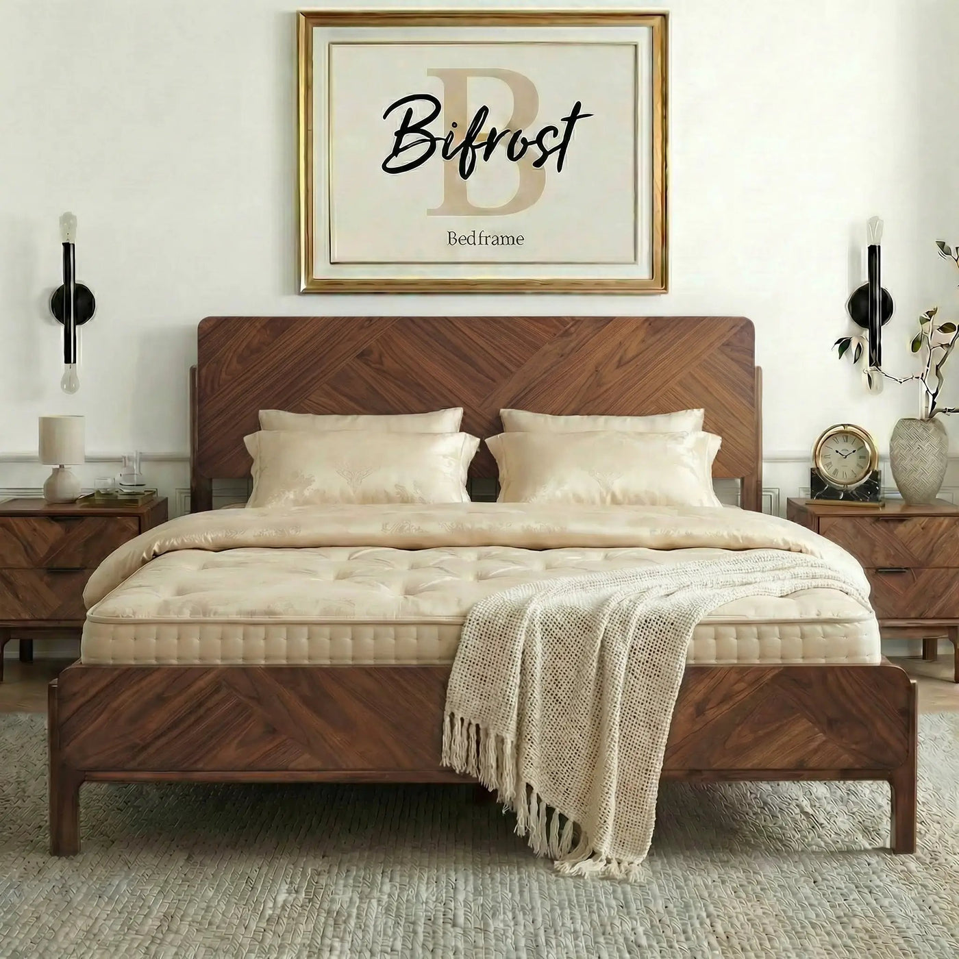 Bifrost Solid Wood Bed Frame by Megsu