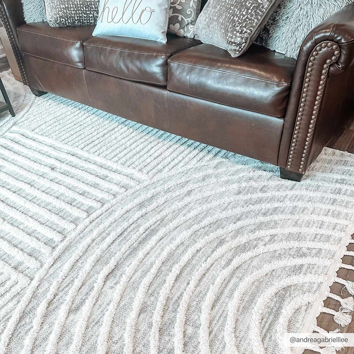 Dauin 3D Rainbow Area Rug with Tassels, photo 10 of 13