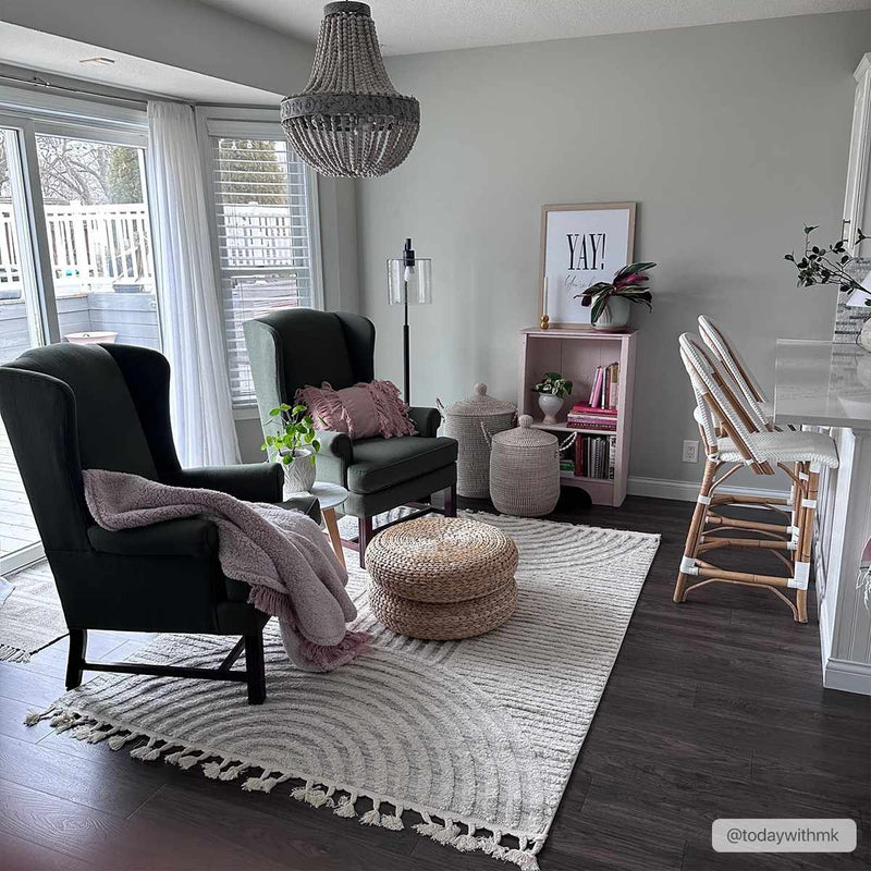 Dauin 3D Rainbow Area Rug with Tassels by Boutique Rugs