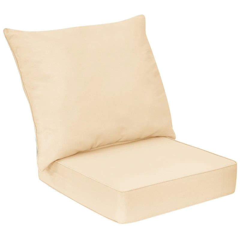 Deep Seat Chair Cushion Pads Set with Rope Belts for Indoor and Outdoor by DirectDeals