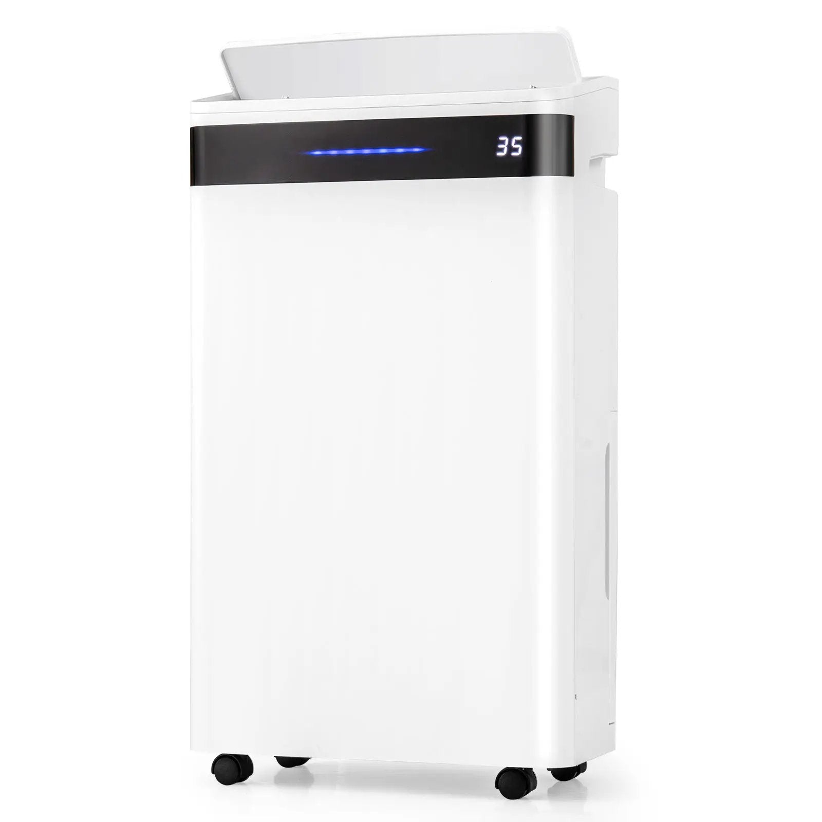 4500 Sq. Ft 57 Pint Dehumidifier for Home and Basement-White by DirectDeals