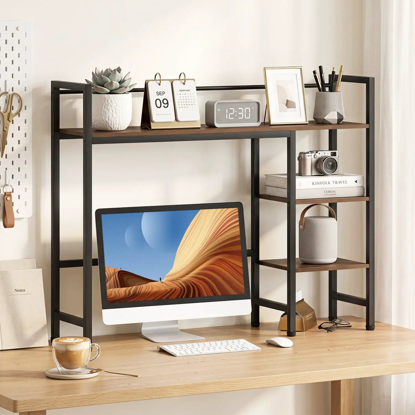 Desktop Bookshelf 38.5" with Storage Display Rack by DirectDeals